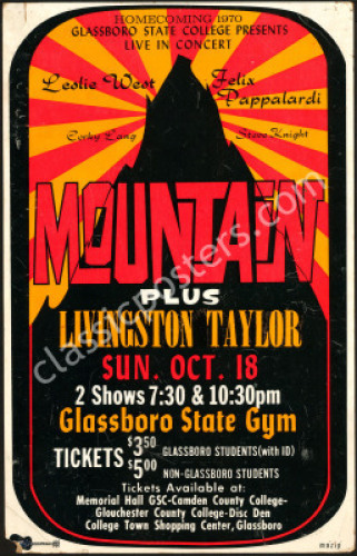 Attractive Cardboard 1970 Mountain Poster