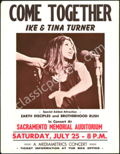 Scarce Ike & Tina Turner Poster