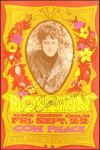 Original Donovan-Signed BG-86 Poster