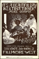 Alice Cooper- and Ike Turner-Signed BG-198 Poster
