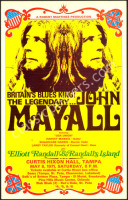 Scarce 1971 John Mayall Tampa Cardboard Poster