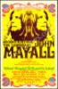 Scarce 1971 John Mayall Tampa Cardboard Poster