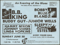 Newport Jazz Festival Poster with B.B. King and Bobby Blue Bland