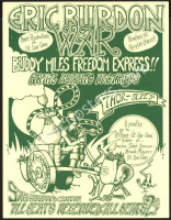 Scarce Eric Burdon-Buddy Miles Houston Handbill