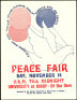 Attractive 1970 Houston Peace Fair Handbill