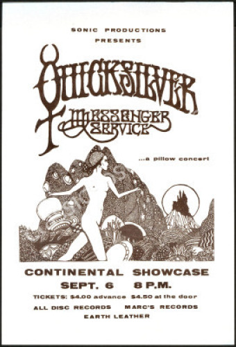 1970 Quicksilver Messenger Service Houston Handbill