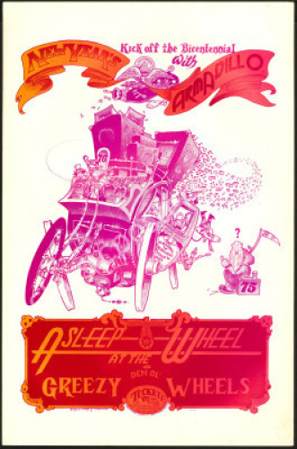 Greezy Wheels Armadillo New Year's Eve Poster