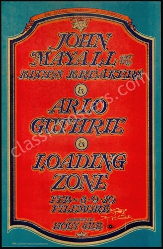 Signed BG-106 John Mayall Poster