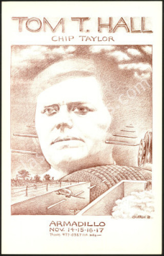 Tom T. Hall Armadillo World Headquarters Poster