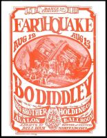 Rare White Paper FD-21 Earthquake Handbill