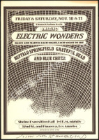 Rare Signed AOR 3.74 Amazing Electric Wonders Handbill