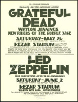 Scarce Signed 1973 Led Zeppelin Poster