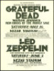 Scarce Signed 1973 Led Zeppelin Poster