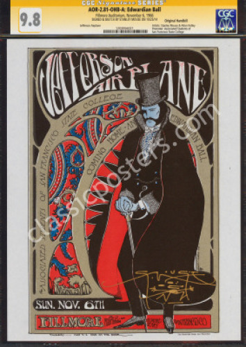 Gorgeous Signed AOR 2.18 Edwardian Ball Handbill