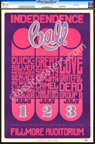 Stunning Certified BG-14 Grateful Dead Poster