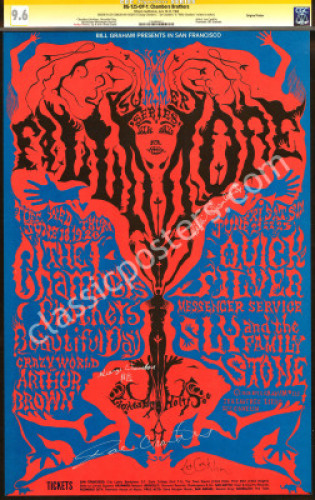 The Chambers Brothers-Signed BG-125 Poster