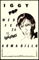 Scarce 1980 Iggy Pop Armadillo Poster