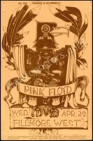 Rare BG-230 Pink Floyd The Fillmore Card