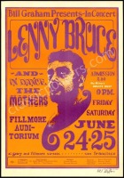 Signed Original BG-13 Lenny Bruce Poster
