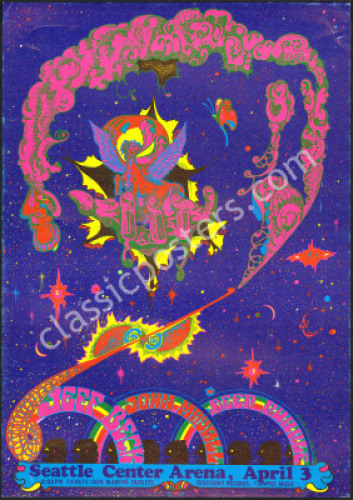 Outstanding Jeff Beck/John Mayall/Deep Purple Seattle Poster