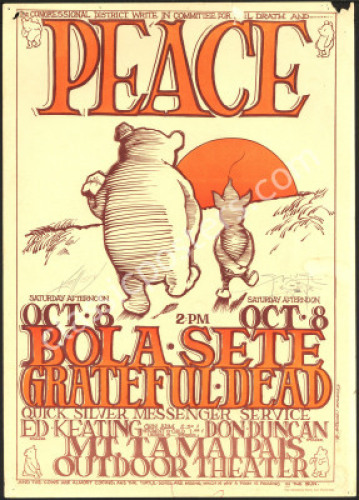 Rare Signed Original AOR 3.237 Peace Poster