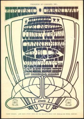 Scarce Buffalo Springfield Last Show Handbill