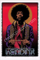 Scarce 2010 Jimi Hendrix Tribute Tour Poster