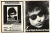 Scarce Isle of Wight Bob Dylan Poster