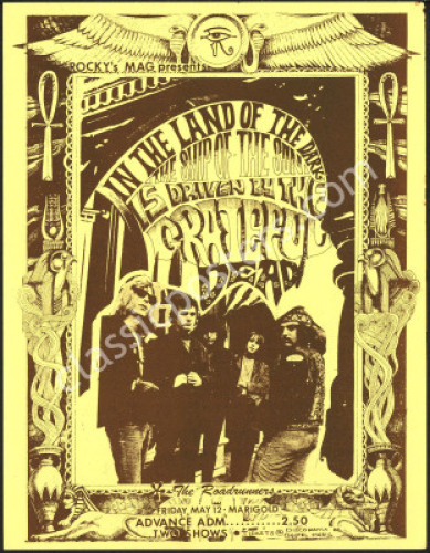 Scarce Grateful Dead Marigold Handbill