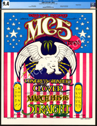 Scarce AOR 2.227 MC5 Straight Theater Poster