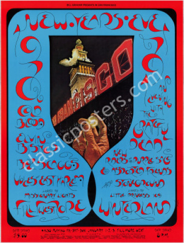 Near Mint BG-263 Grateful Dead New Year's Poster