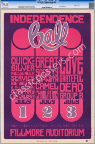 Superb Original BG-14 Grateful Dead Poster