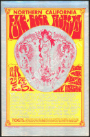 Fabulous Northern California Folk Rock Festival Foil Handbill