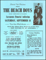 Rare Beach Boys Sacramento Handbill