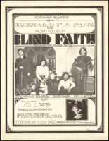 Scarce 1969 Blind Faith Eric Clapton Handbill