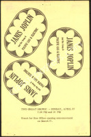1969 Janis Joplin Handbill