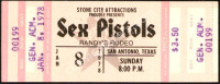 Ultra-Rare Unused 1978 Sex Pistols Ticket