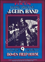 Scarce Signed AOR 4.184 J. Geils Band Poster