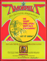 Scarce Signed Amorphia Cannabis Cooperative Poster