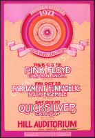 Rare Signed Pink Floyd Hill Auditorium Poster