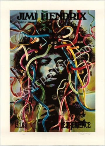 Stunning AOR 3.185 Jimi Hendrix Serigraph