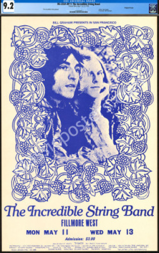 Scarce BG-232A Incredible String Band Poster