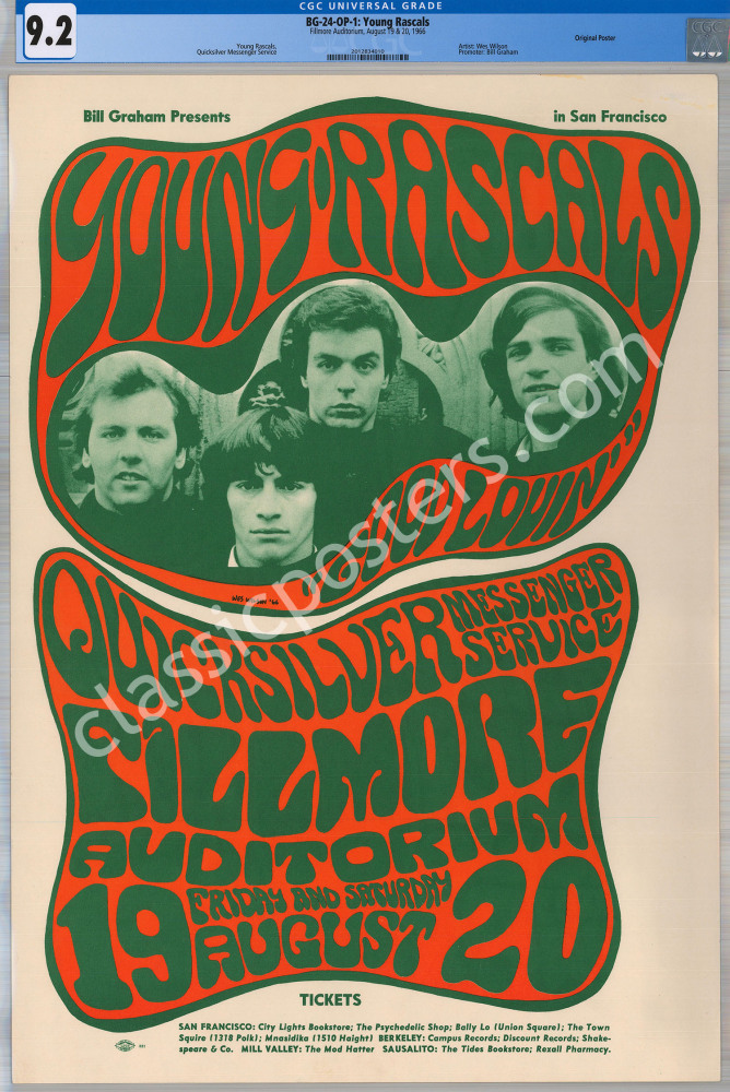 Young Rascal Painting Certified Original BG-24 The Young Rascals Poster