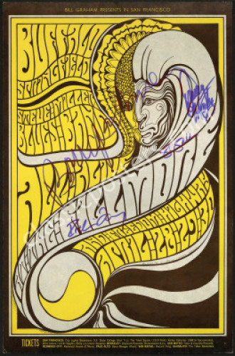 Buffalo Springfield-Signed BG-61 Poster