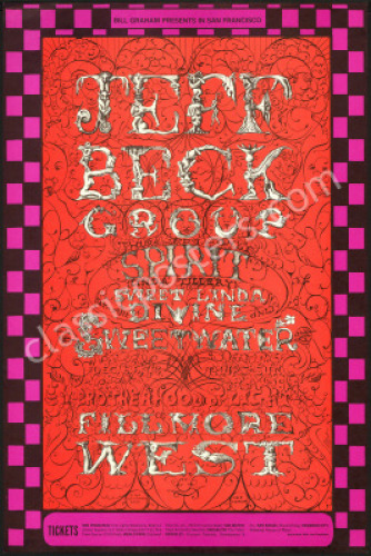 Beautiful BG-148 Jeff Beck Poster