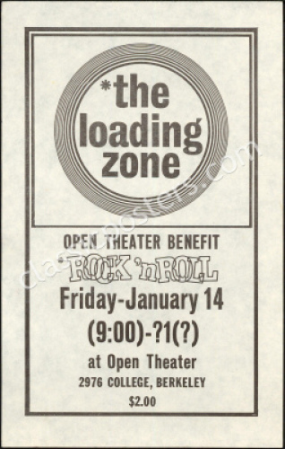 Rare Open Theater Benefit Handbill