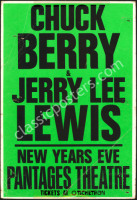 Chuck Berry and Jerry Lee Lewis New Year's Poster