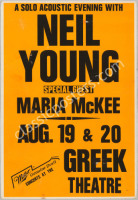 Scarce 1989 Neil Young Greek Theater Poster