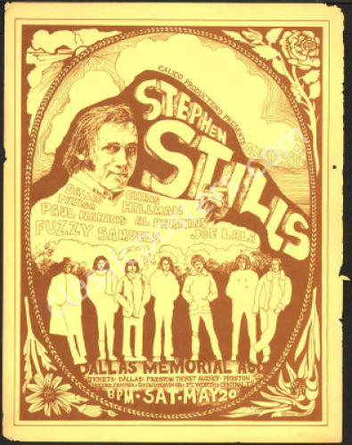 Scarce Stephen Stills Manassas Handbill