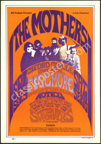 Scarce Original BG-27 The Mothers Poster